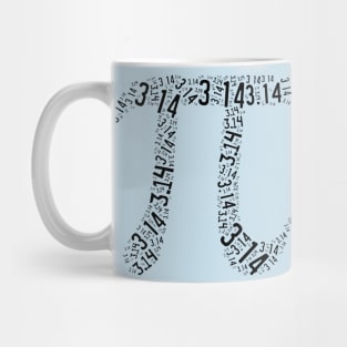 Day of mathematics, the number Pi, a concise form for fans of math. Mug